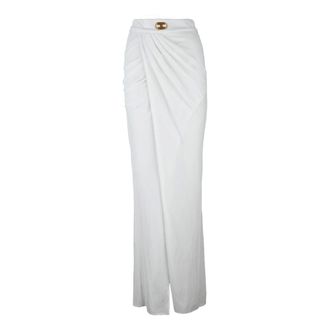 Elisabetta Franchi Dames, Rokken, Wit, Maat: S Velours