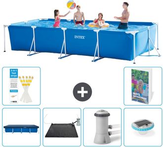Intex Piscina Con Estructura Rectangular - 450x220x84 Cm - 7-piezas S154