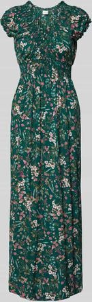 Apricot Regular Fit Maxikleid aus reiner Viskose mit V-Ausschnitt in Dunkelgruen, Gr&ouml;&szlig;e XXL