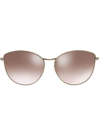 Oliver Peoples Occhiali da sole tondi Rayette - Effetto metallizzato