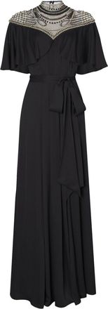 Temperley London Abito Nina lungo - Nero