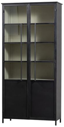 De Eekhoorn Design Vitrinenschrank Exhibito 2-türig, Schwarz