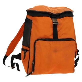 Gucci Pre-owned Nylon backpacks - - Pre-owned - Donna - Arancione - ONE SIZE