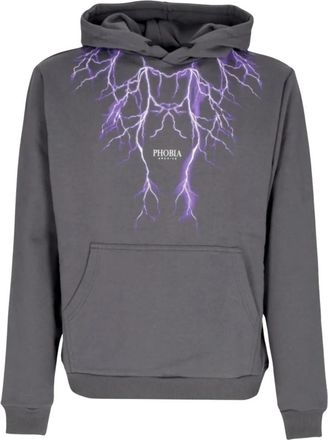 Phobia Archive Lightning Hoodie - Heren - Hoodies - Grijs - XL - Katoen - Hoodies & sweatvesten