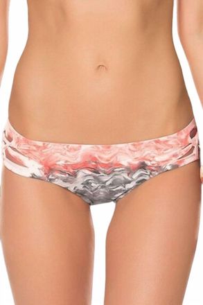 BECCA by Rebecca Virtue Womens Side Slashed Hipster Bikini Bottom In Cosmic Red