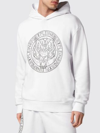 Plein Sport Felpa Tiger con cappuccio in jersey