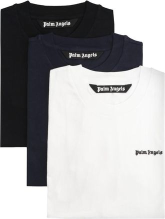 Palm Angels Multicolor Pack Of 3 Logo T-Shirts