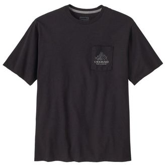 Patagonia Chouinard Crest Pocket Responsibili-Tee T-Shirt f&uuml;r Herren | schwarz/grau