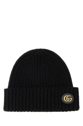 Gucci Black Logo Beanie Hat