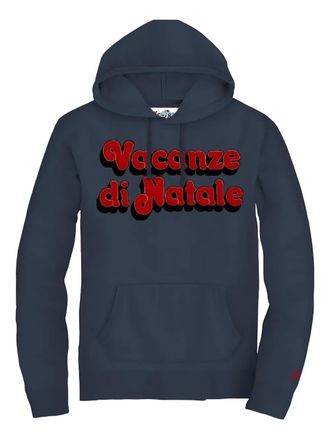 MC2 Saint Barth lettering-embroidered hoodie - men - Cotton - M - Grey