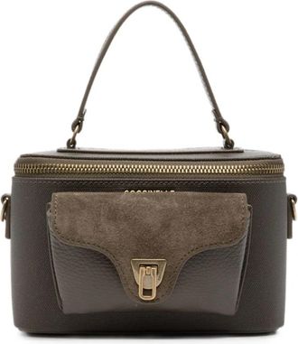 Coccinelle Leren Bowling Handtas - Dames - Handtassen - Bruin - ONE Size - Leer - Tassen
