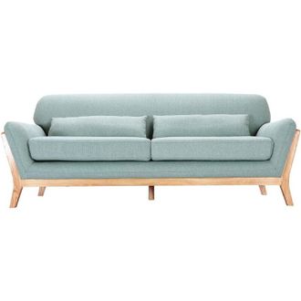 Miliboo Miliboo - Divano scandinavo 3 posti blu laguna piedi legno yoko