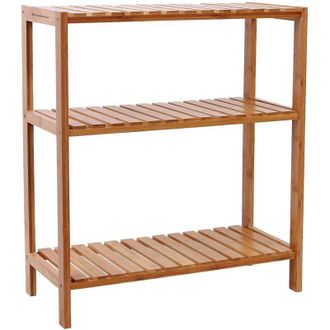 Songmics Estanter&iacute;a De Bamb&uacute; Para Ba&ntilde;o Librer&iacute;a Organizador Zapatero 59 X 26 X 66cm - Naturaleza