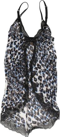 Roberto Cavalli Sleeveless Tops, female, Multicolor, Size: M Leopard Babydoll Chemise