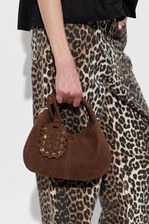 Ganni Handbag Made Of Eco Leather, Womens, Brown