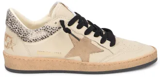 Golden Goose Womens Sneakers Super Star Leather Milk-Bordeaux-Black Lambskin Trainers Milk/bordeaux/black