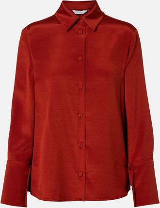 Max Mara Camicia Mxpvoliera in raso di misto seta