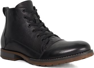 Dune London Mens CORRDIAL Leather Lace-Up Casual Boots Size UK 10 Flat Heel