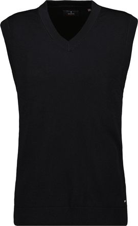 Ragman Pullunder RAGMAN, Herren, Gr. 58, schwarz, Strick, 100% Wolle, ohne Ausschnitt, Pullover Pullunder