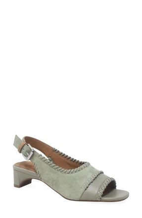Gentle Souls Samarra Slingback Sandal in Silver Sage Suede at Nordstrom, Size 8.5