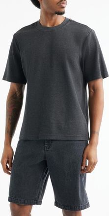 BP. Oversize Waffle T-Shirt in Black at Nordstrom, Size Xx-Large
