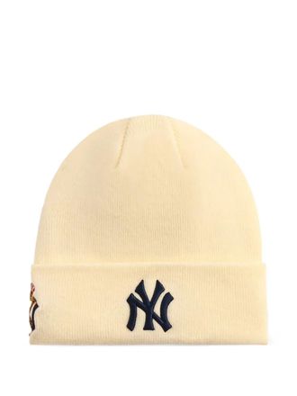 Kith x New Era New York Yankees embroidered beanie - men - Fabric - One Size - Neutrals