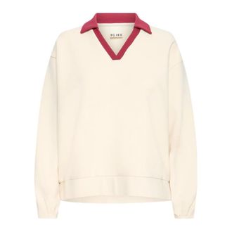 Ichi Ichi - Sweatshirt - Dames - Sweatshirts & Hoodies - Beige - Maat: XS