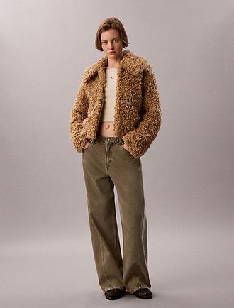 Calvin Klein Chaqueta De Borreguito Sint&eacute;tico