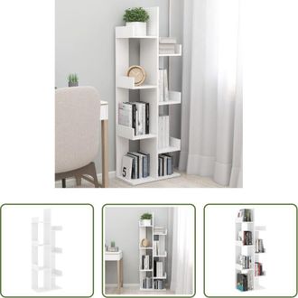 vidaXL Libreria bianca - Libreria Bianca 48x25,5x140 cm in Truciolato