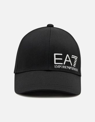 Emporio Armani Mens Baseball Cap - Black / White