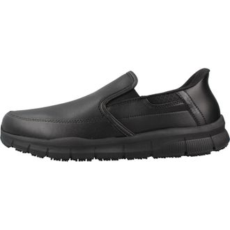 Skechers Fitness, Heren, Zwart, 45 EU, Leer, Nampa Broxtin