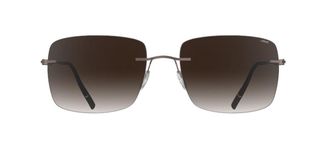 Silhouette Chesterman Rimless 8752/75 6040 Mens Sunglasses Brown Size 59