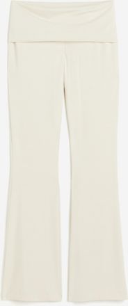 H&M Ausgestellte Jerseyhose - Beige