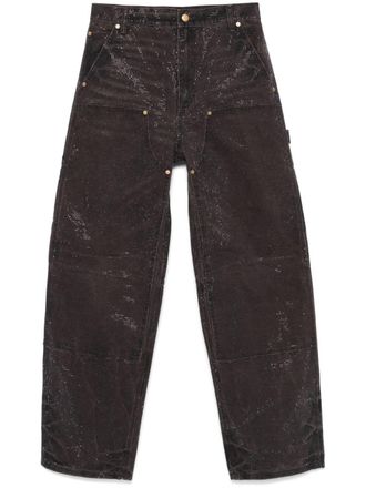 Alexander Wang crystal-embellished jeans - Black