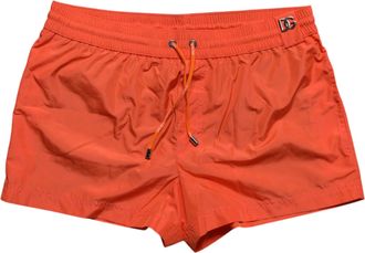 Dolce & Gabbana Orange Polyester Beachwear Shorts 2Pc Mens Swimwear