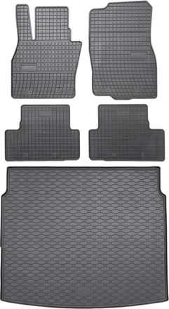 OEM Mazda Cx-60 Suv A Partir De 2022 Set - Alfombrillas De Goma Para Coche + Alfombrilla Para Maletero