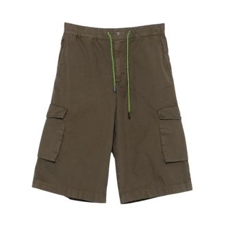 Herno Casual Shorts - female - Herno - Bermudas - Green - XL - Shorts