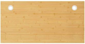 vidaXL Tablero de escritorio de bambú 110x55x2,5 cm Vidaxl