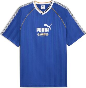 Puma Mens King Relaxed Soccer Jersey, Mountain Blue Ah25, Medium