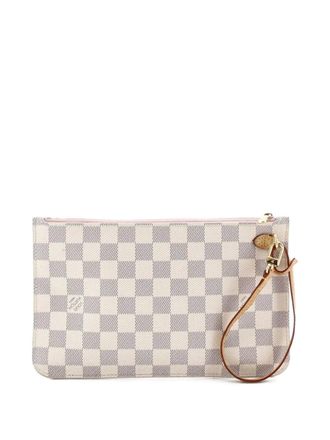 Louis Vuitton Neverfull Pochette Damier Large pouch - Bianco