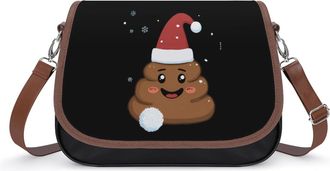 Generic Funny Poop Christmas Fashion Womens Crossbody Bags Novelty Handbag Shoulder Bag Purse