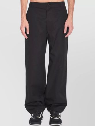 Gucci loose fit cotton twill trousers