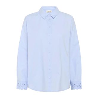 Cream Overhemden, Dames, Blauw, M, Katoen, CRCecilia Shirt