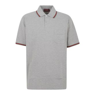 Gucci Cotton Piqué Polo Shirt with Embroidery