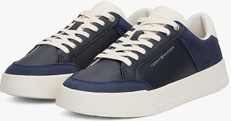 Tommy Hilfiger Mens Tonal Logo Court Sneaker - Space Blue - US 11.5 / EU 45