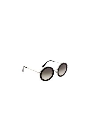 Miu Miu Black Round 59U Sunglasses Size M