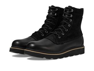 Sorel Slabtown 62tm Caribou Waterproof Mens Boots Black/Black : 12 D - Medium, Leather/Suede/Textile