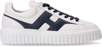 Hogan White Black Logo Sneakers