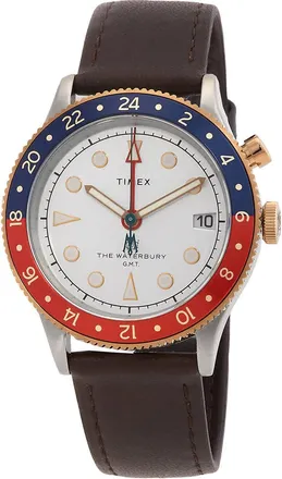 Timex Waterbury Traditional GMT Pepsi Quartz Mens Watch TW2U99100