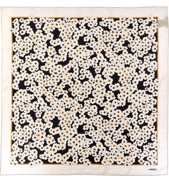 Valentino Floral Print Silk Scarf